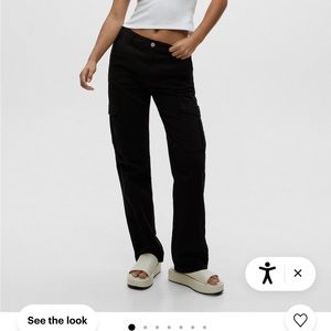 Pull and Bear straight fit Cargo pants